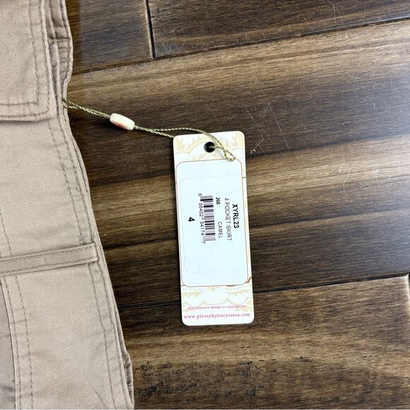 NWT Plenty by Tracy Reese High Waisted Button Up Skirt Khaki Safari Cargo Y2K - Picture 7 of 16